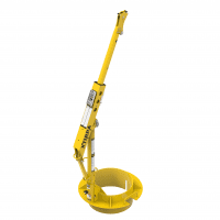 Manhole Collar Davit Arm System c/w Fall Arrest Recovery Device, Man Riding Winch & Brackets